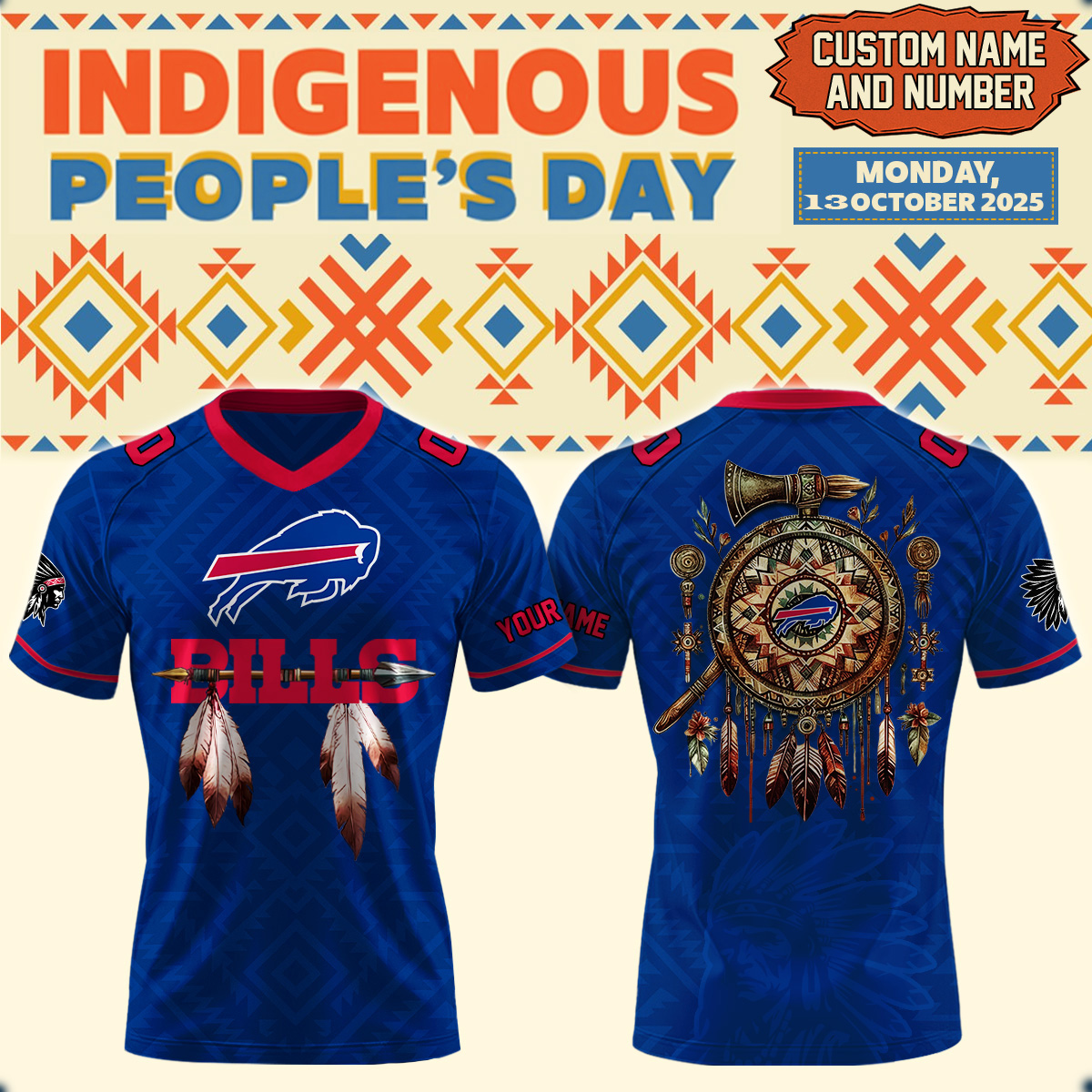 Buffalo Bills Happy Indigenous Peoples' Day 2025 Jersey