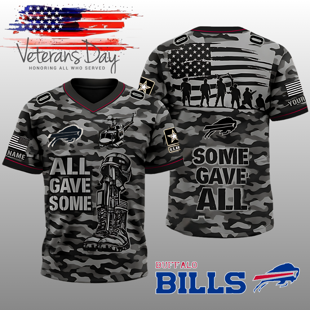 Buffalo Bills  Happy Vetetans  Day 2025 Jersey