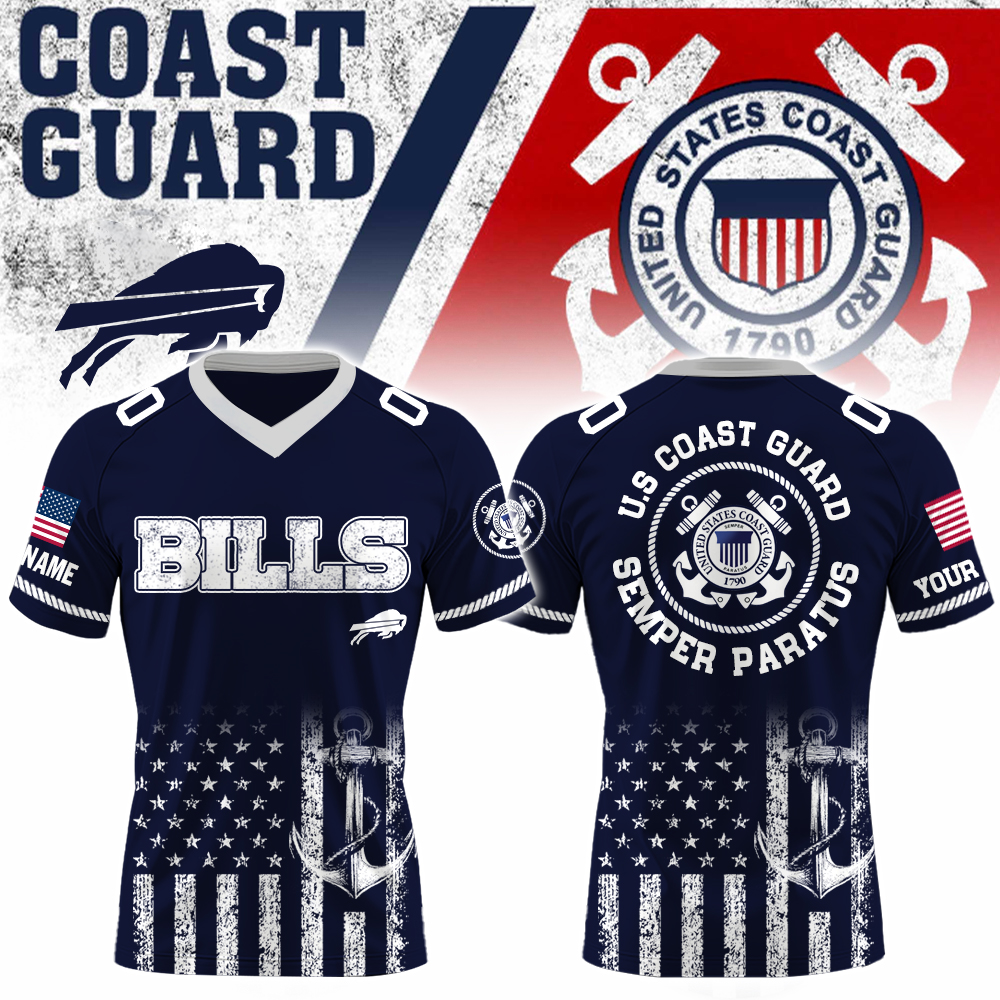 Buffalo Bills X Honor Coast Guard Football Jersey Edition