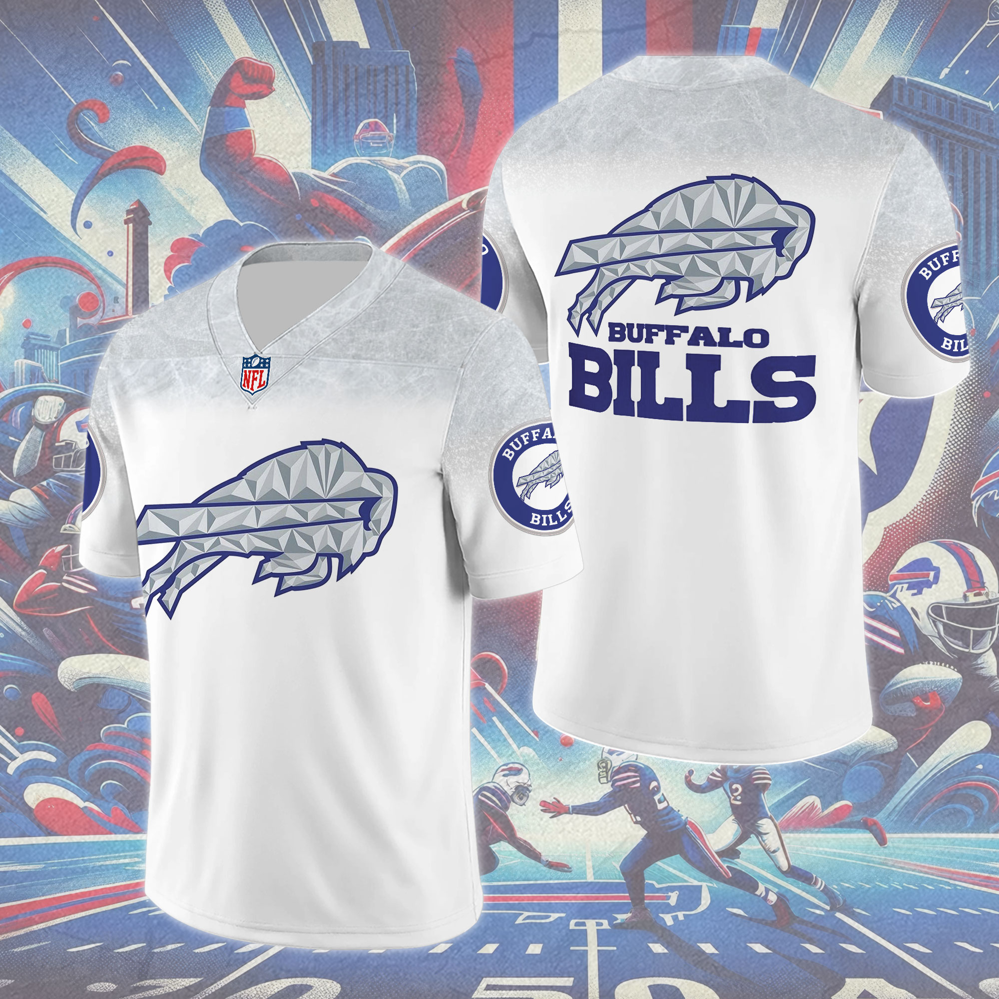 Buffalo Bills 3D Football Jersey