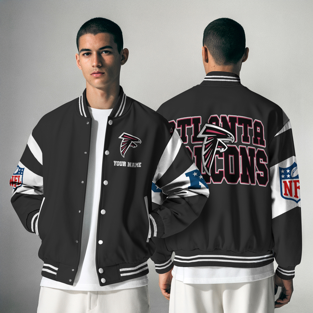Atlanta Falcons Personalized Varsity Jacket Gift For Men