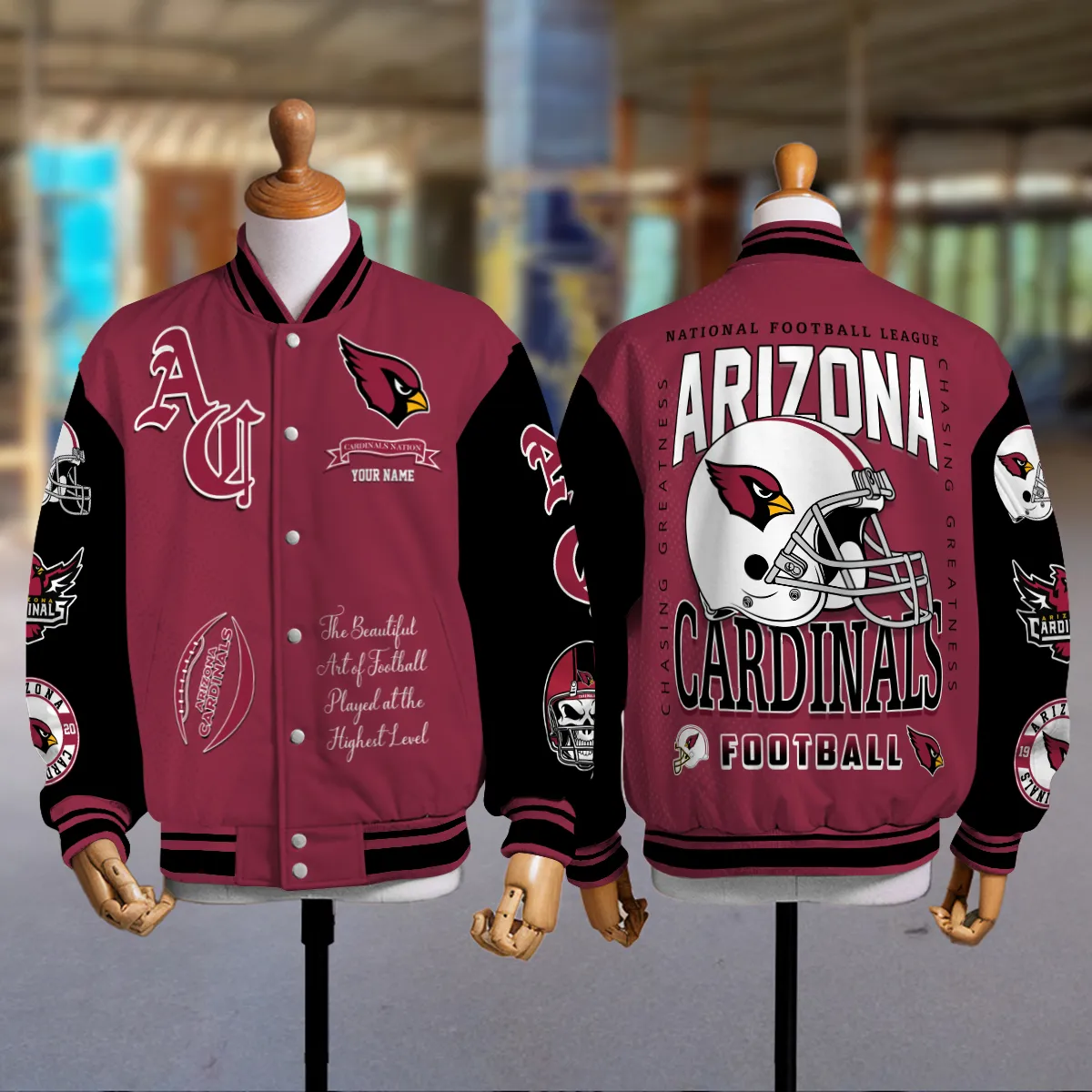 Arizona Cardinals 2025 NFL Baseball Jacket For Women