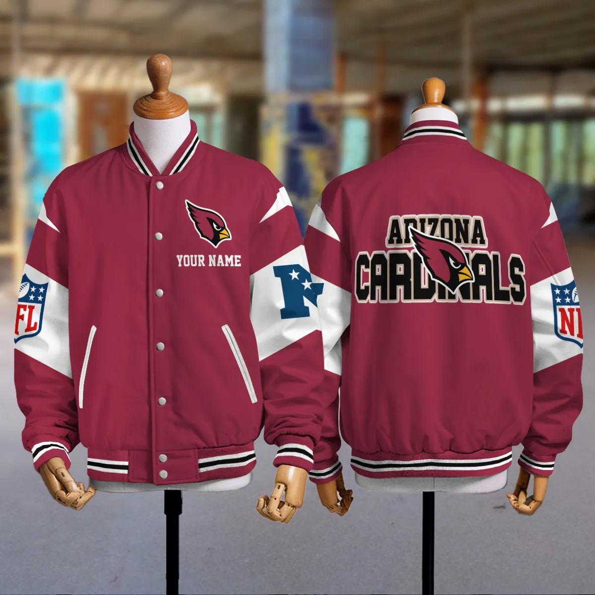Arizona Cardinals 2025 NFL Baseball Jacket For Women