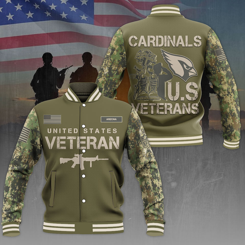 Arizona Cardinals X Us Veterans Varsity Jacket