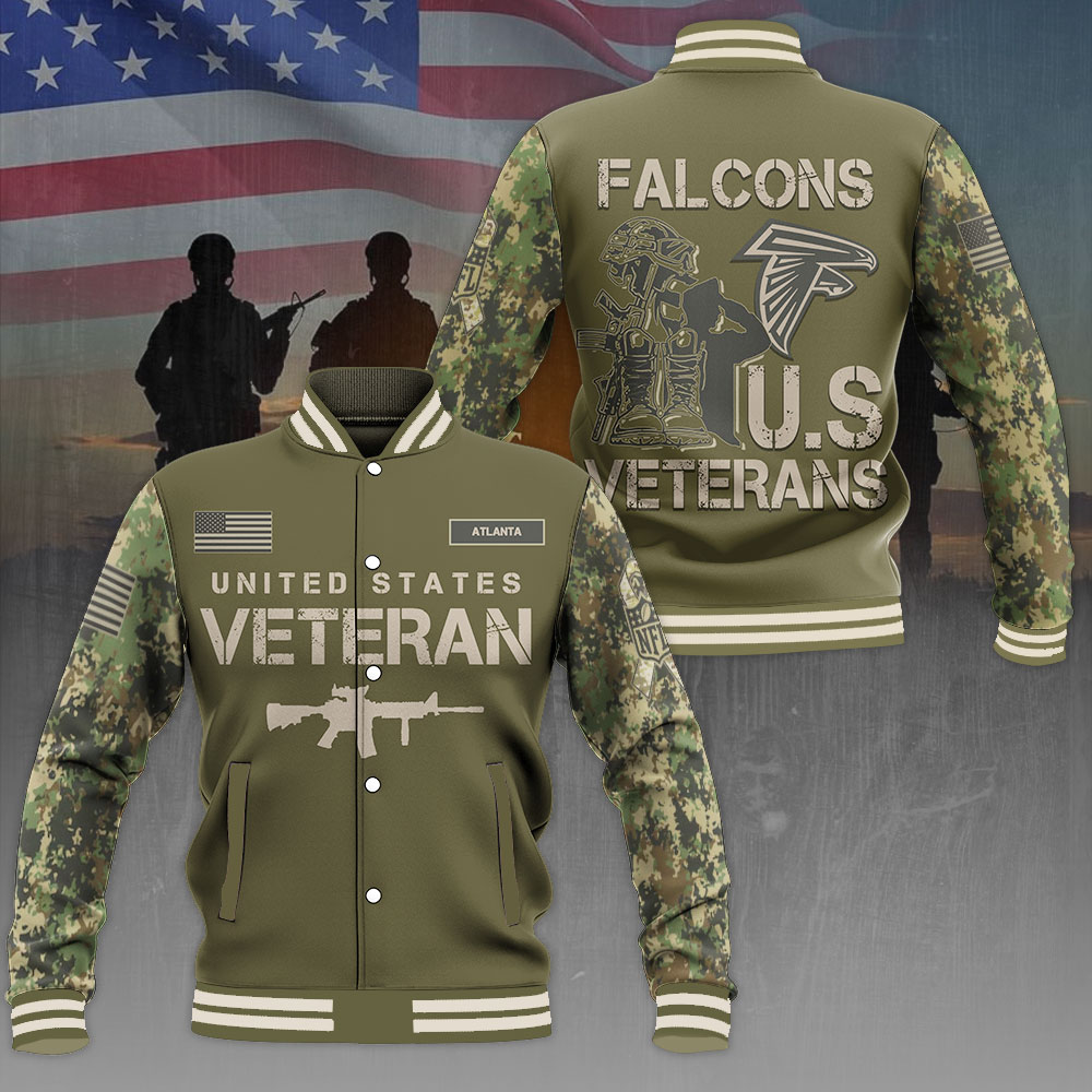 Atlanta Falcons X Us Veterans Varsity Jacket