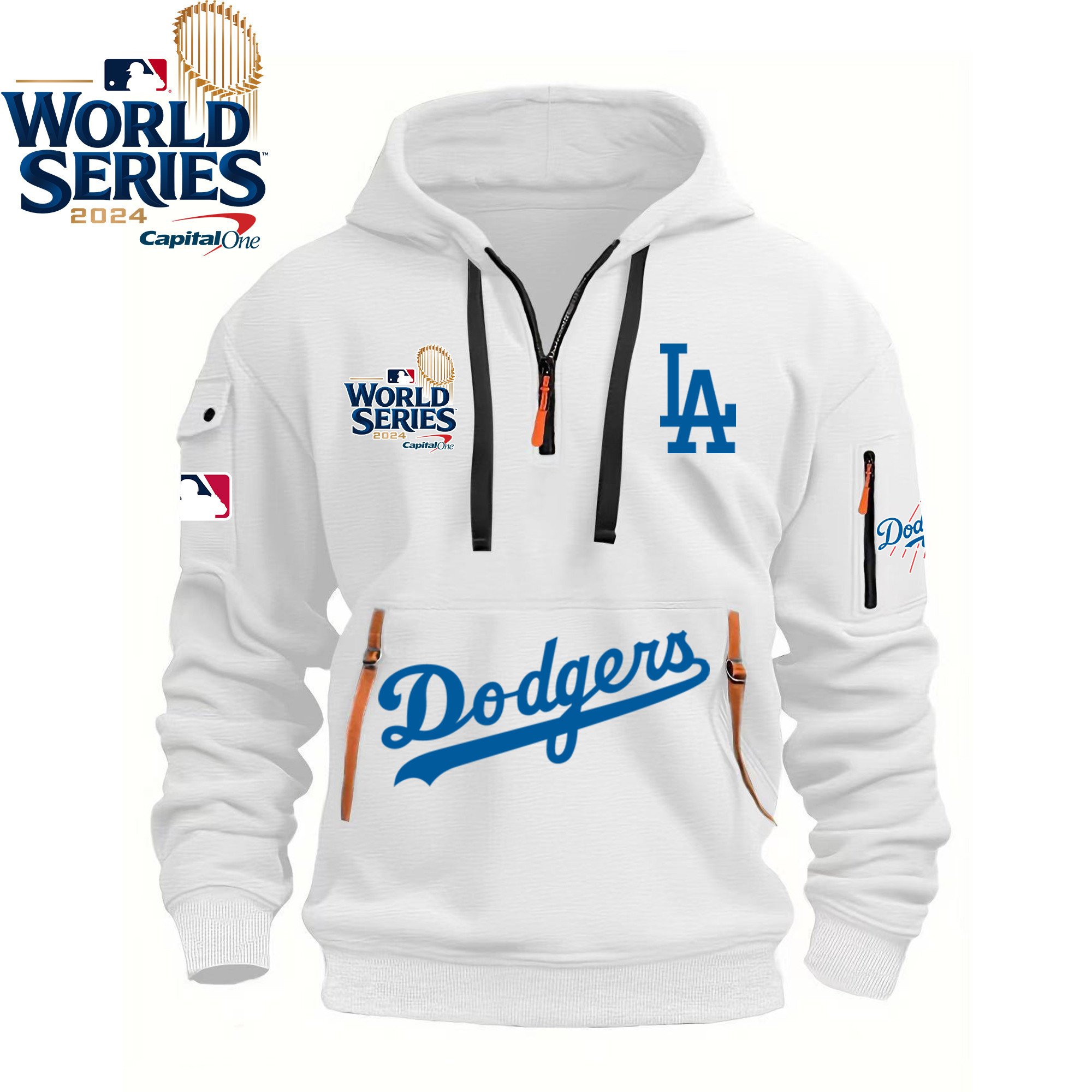 2024 World Series Los Angeles Dodgers Quarter Zip Hoodie