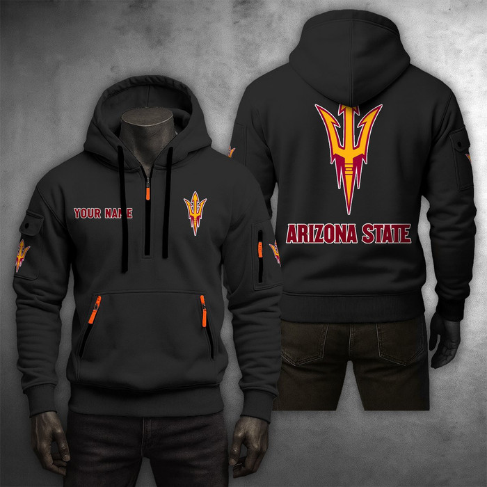 Arizona State Sun Devils Football Quarter Zip Hoodie