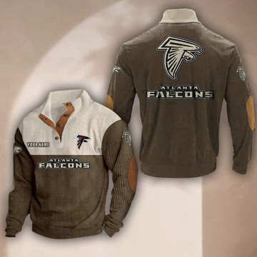 Atlanta Falcons Button Quarter Sweatshirt