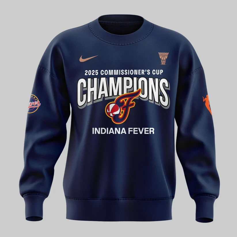 Indiana Fever 2025 WNBA Commissioners Cup Champions Merch Gift Edition Sweatshirt 