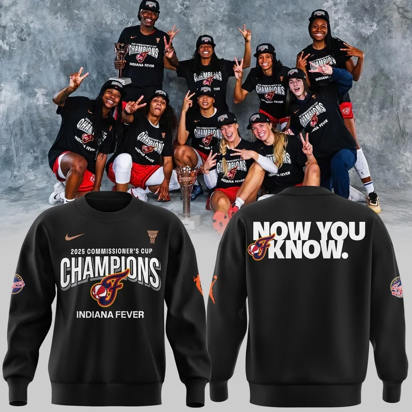 Indiana Fever 2025 WNBA Commissioners Cup Champions Sweatshirt Gift For Her