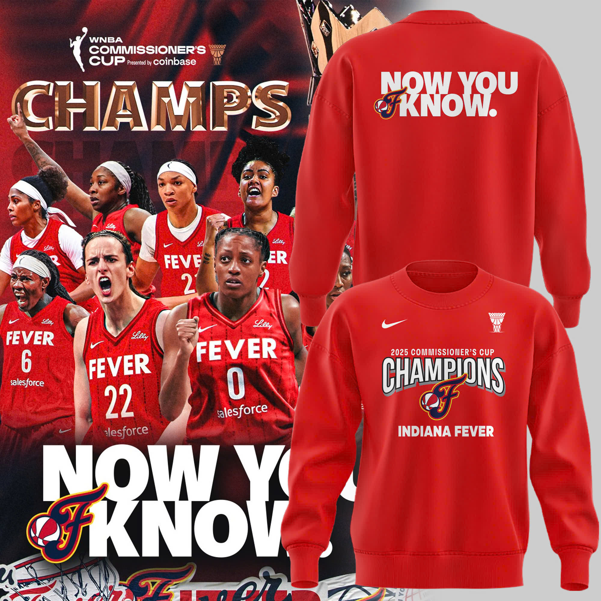 2025 WNBA Commissioners Cup Champions Sweatshirt Great Gifts For Basketball Fans
