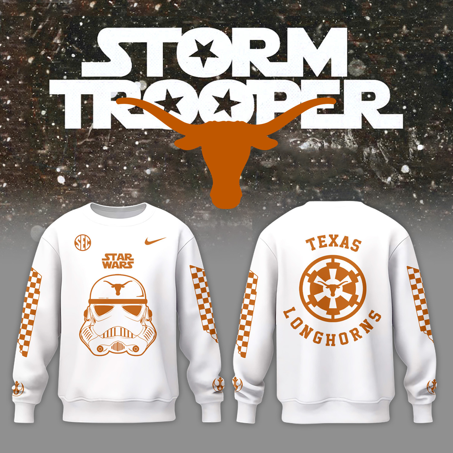 Texas Longhorns Football X Star Wars Sweatshirt