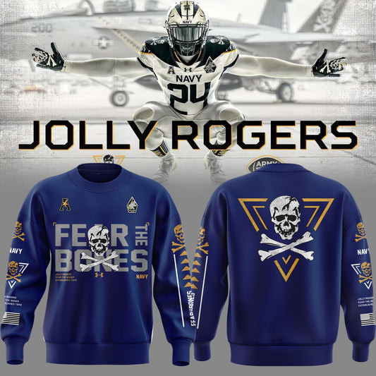 Jolly Rogers Navy Midshipmen Sweatshirt Football Gifts For Dudes