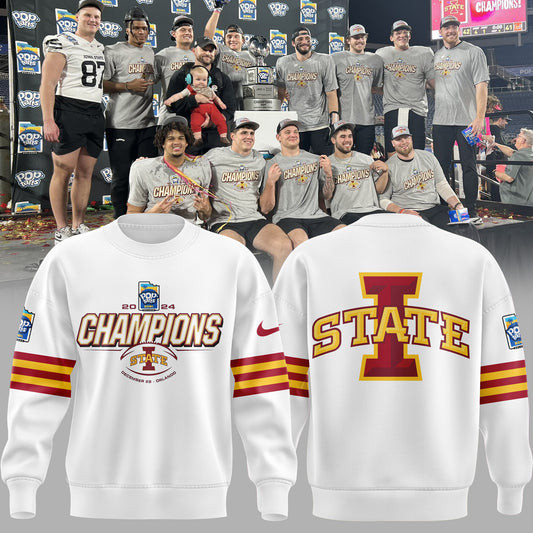 2024 Pop Tarts Bowl Champions Iowa State Football Sweatshirt