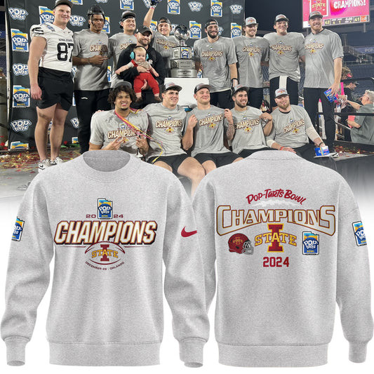 2024 Pop Tarts Bowl Champions Iowa State Football Sweatshirt