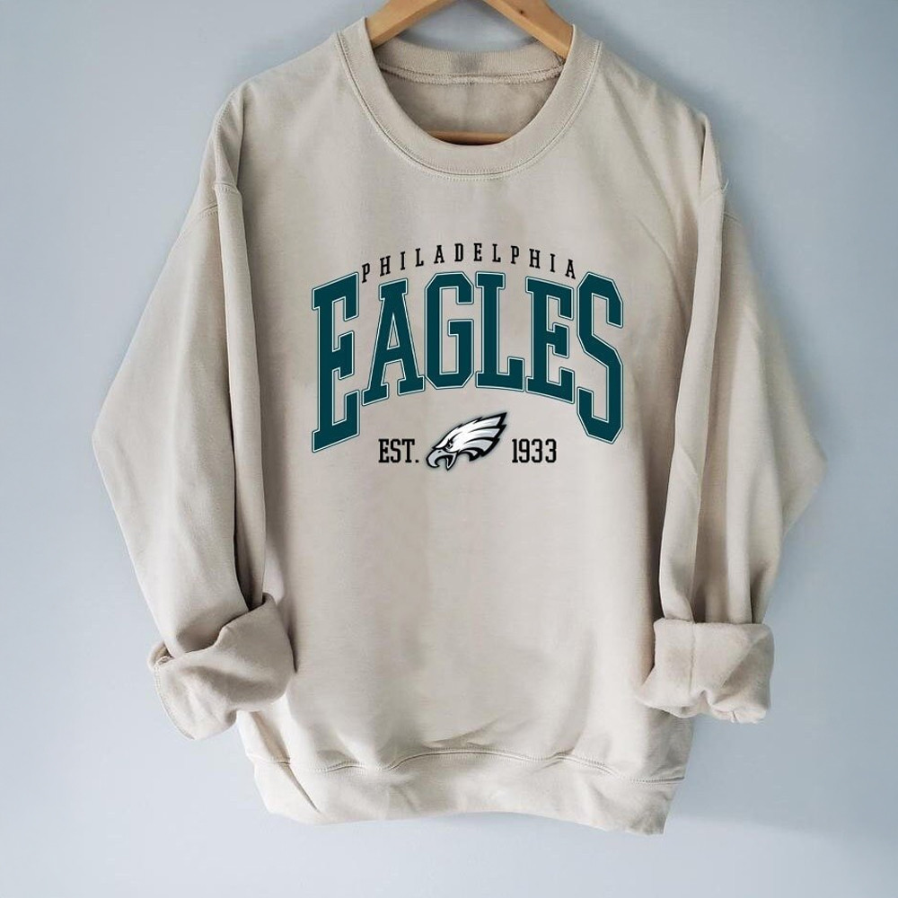 Philadelphia Eagles Est 1933 Shirt Hoodie Sweatshirt FatherS Day Gifts For Grandpa
