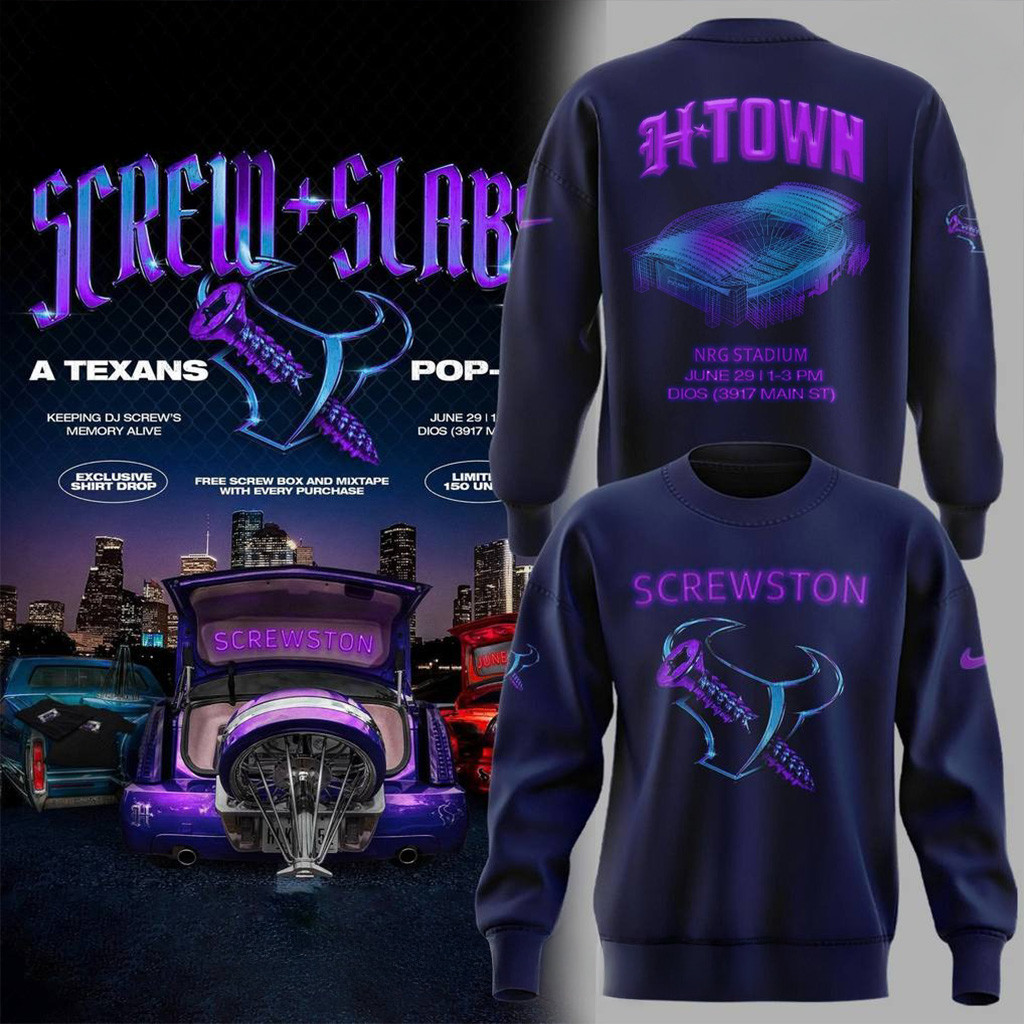 Houston Texans X Dj Screw Screwston Special Sweatshirt