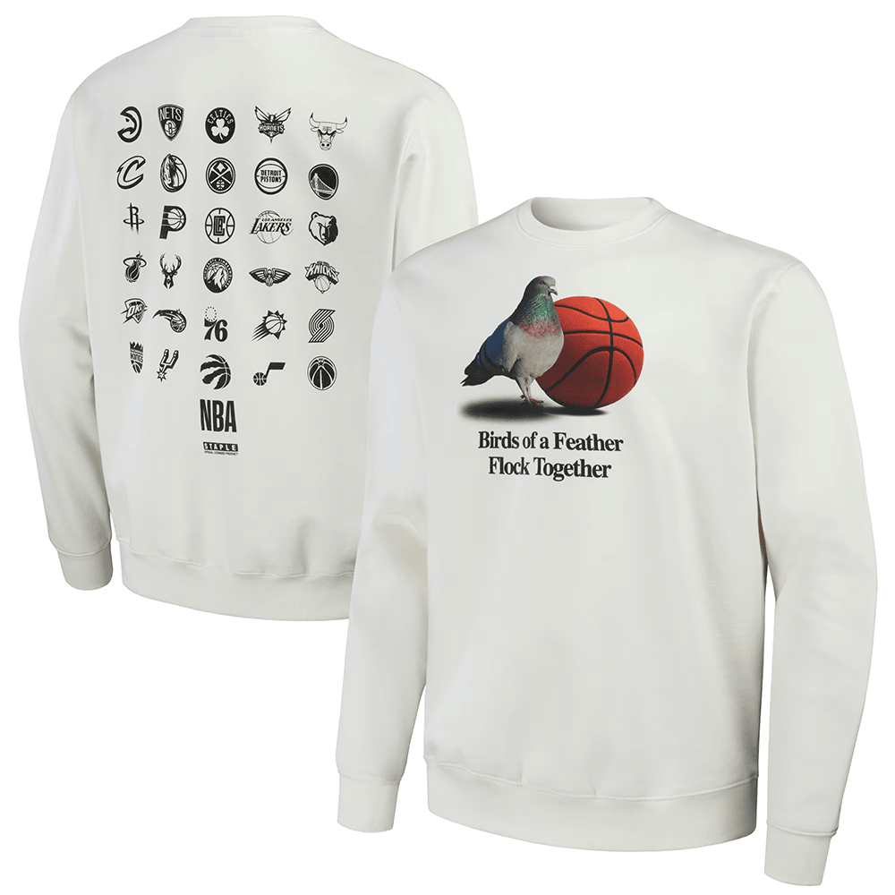 NBA X Staple Cream All Teams Birds Of A Feather Sweatshirt