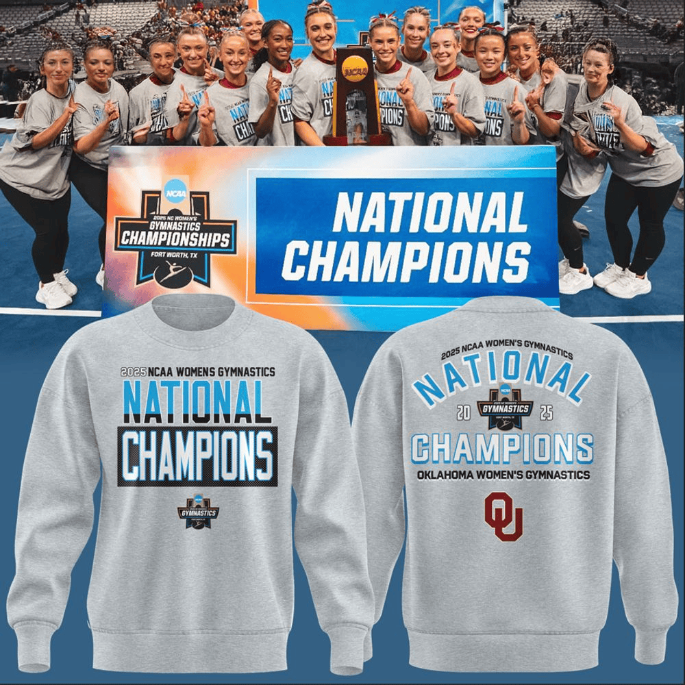 Oklahoma WomenS Gymnastics National Champions 2025 Sweatshirt