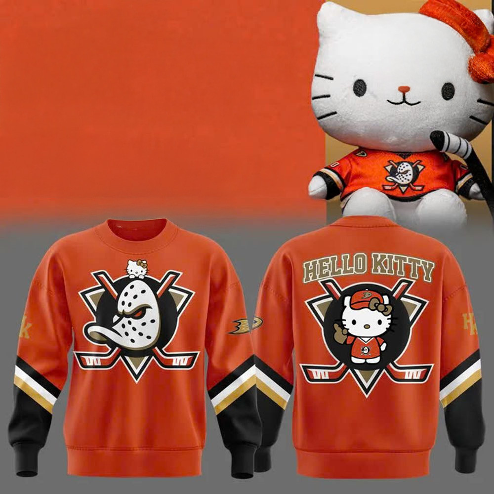 Anaheim Ducks X Hello Kitty Sweatshirt