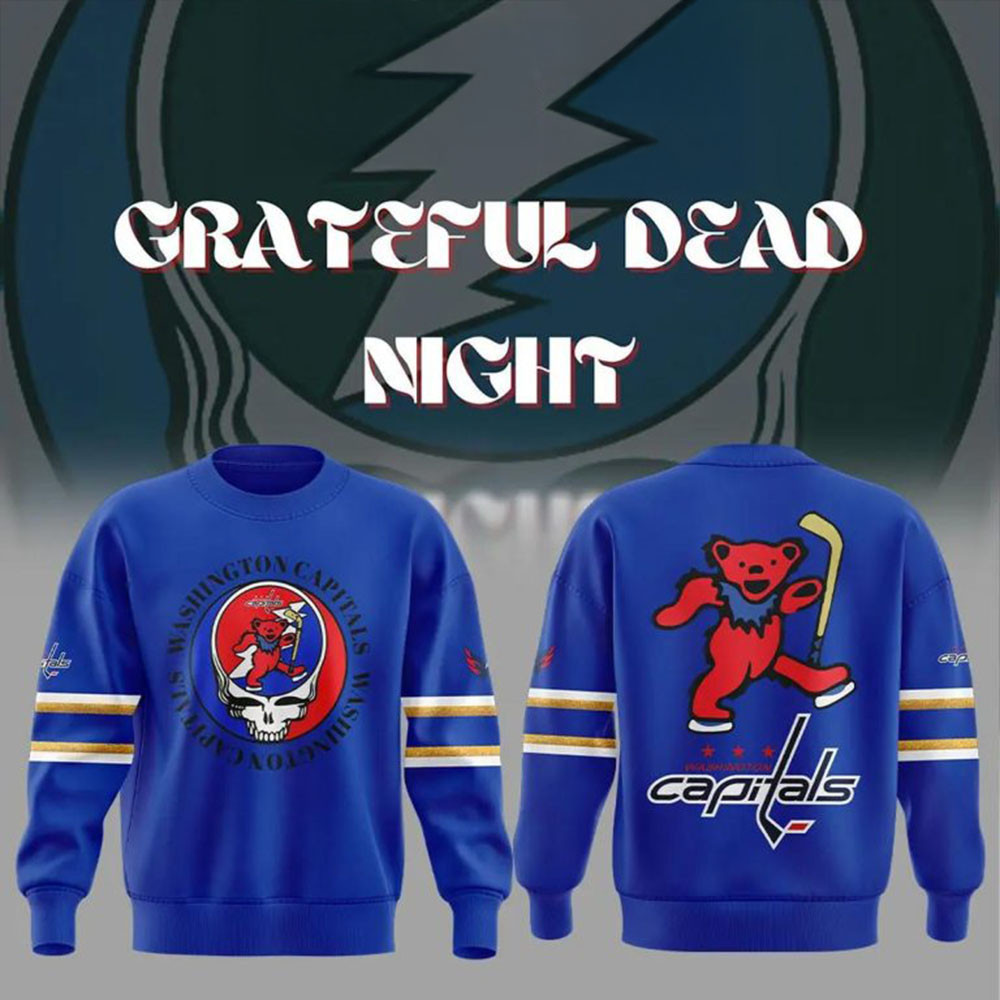 Washington Capitals Grateful Dead Night Celebration 2024 Hoodie Unique FatherS Day Gifts Sweatshirt 