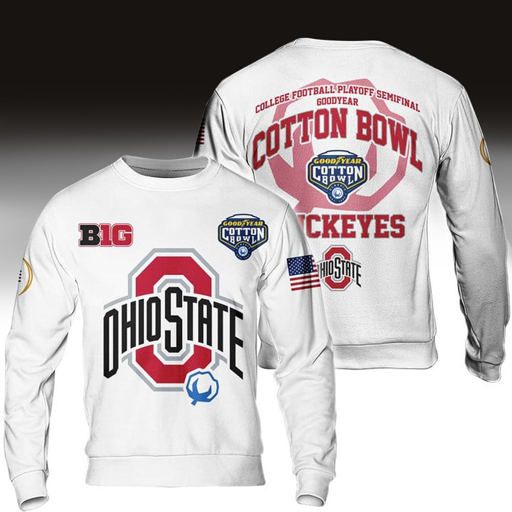 Ohio State Buckeyes Goodyear Cotton Bowl 2025 Be Ready Sweatshirt Gifts For Football Lovers