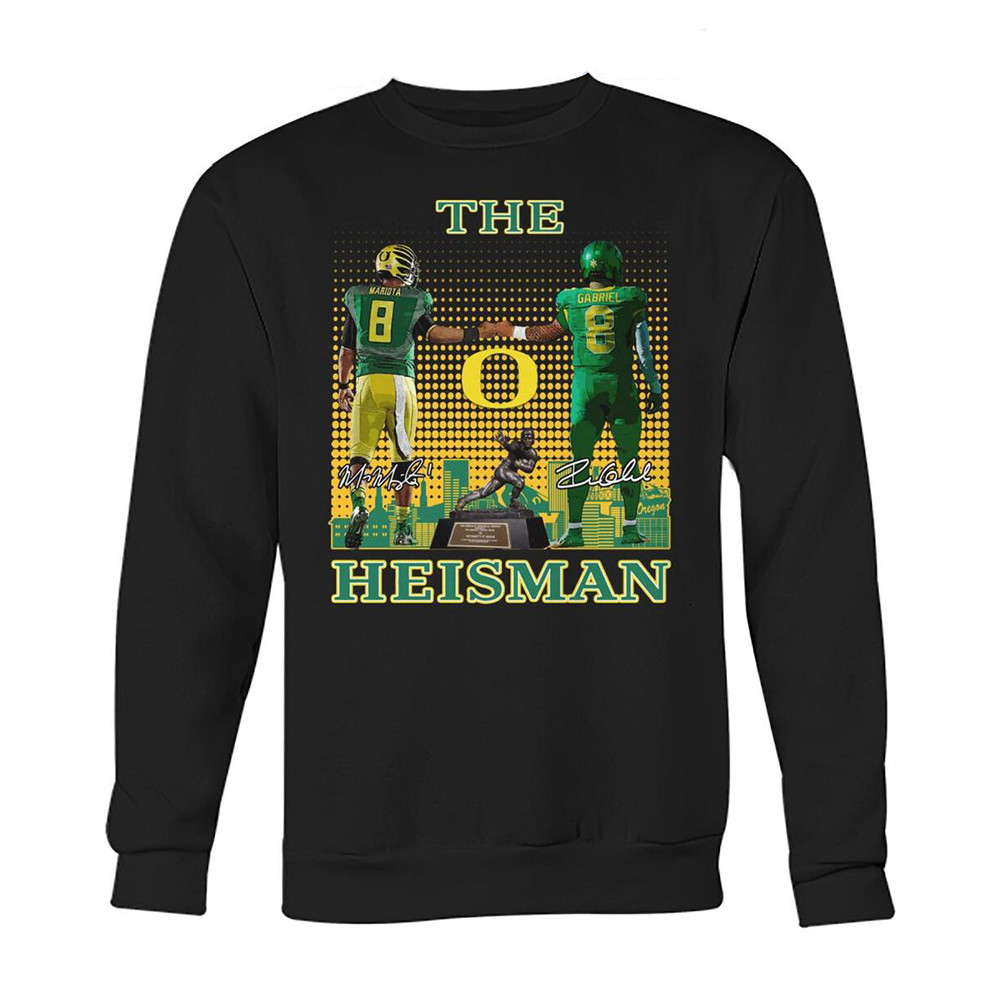 Oregon Ducks The Heisman Mariota Gabriel 2024 Sweatshirt
