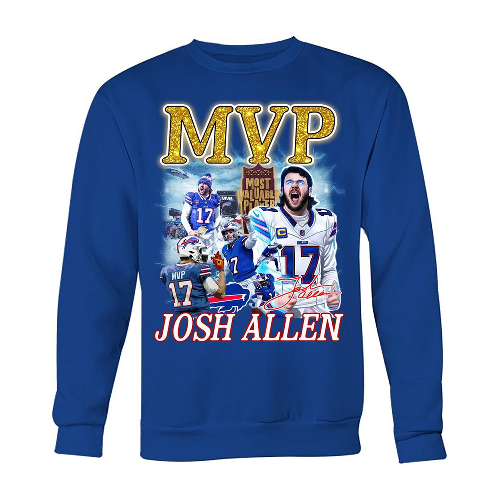 Josh Allen Buffalo Bills Mvp Sweatshirt Presents For Football Fans