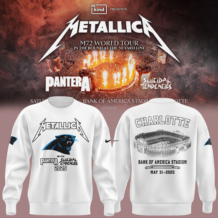 Limited Edition M72 World Tour X Carolina Panthers 2025 Sweatshirt 