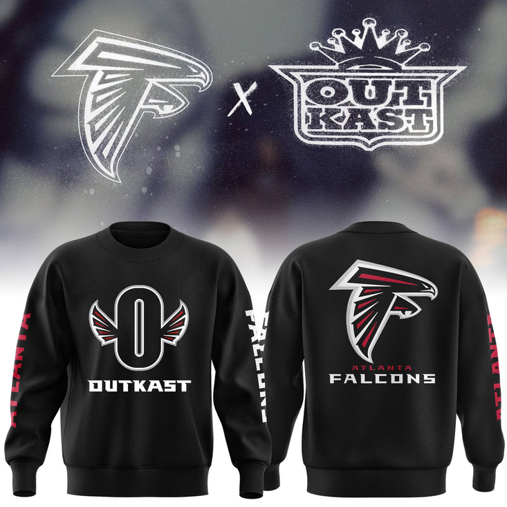 Outkast X Atlanta Falcons White Pullover Sweatshirt