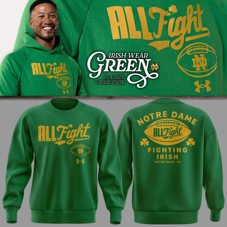Special Edition Notre Dame Irish Wear Green Sweatshirt