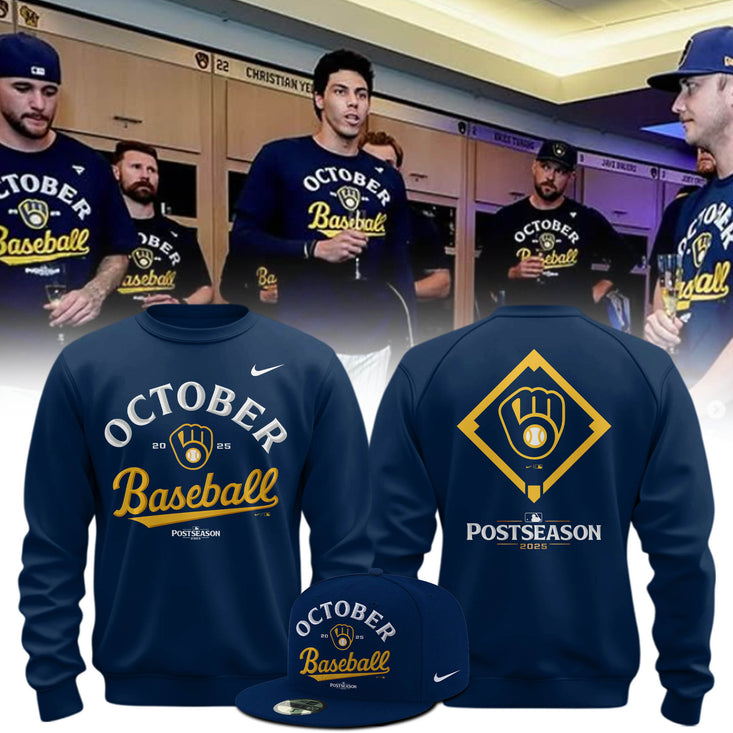 Milwaukee Brewers 2025 October Ready Postseason Sweatshirt 