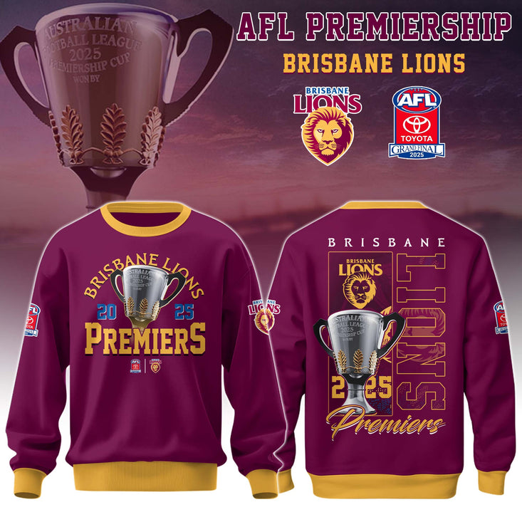Brisbane Lions Afl 2025 Champions Sweater
