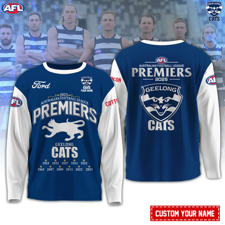 Geelong Cats Afl 2025 Champions Sweater
