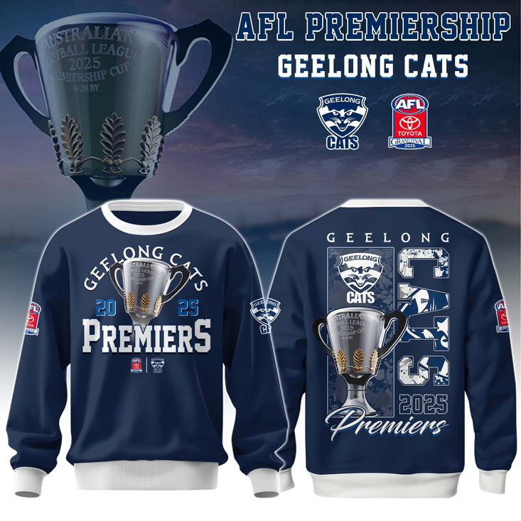 Geelong Cats Afl 2025 Champions Sweater
