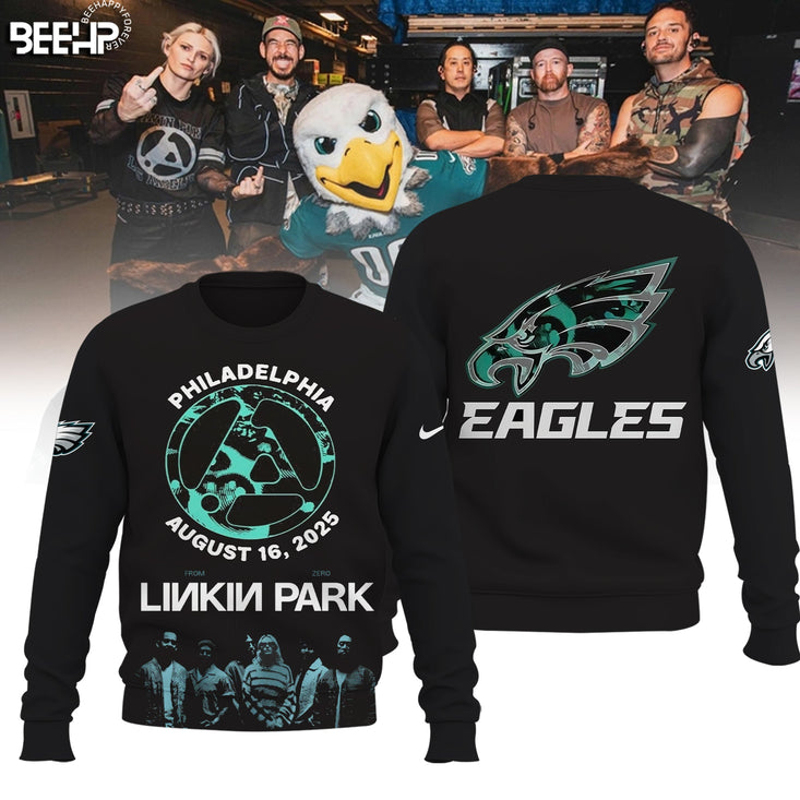 Philadelphia Eagle X Linkin Park From Zero World Tour Sweatshirt