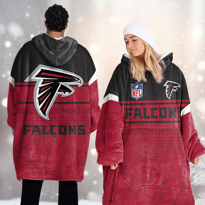 Atlanta Falcons Blanket Hoodie For Women