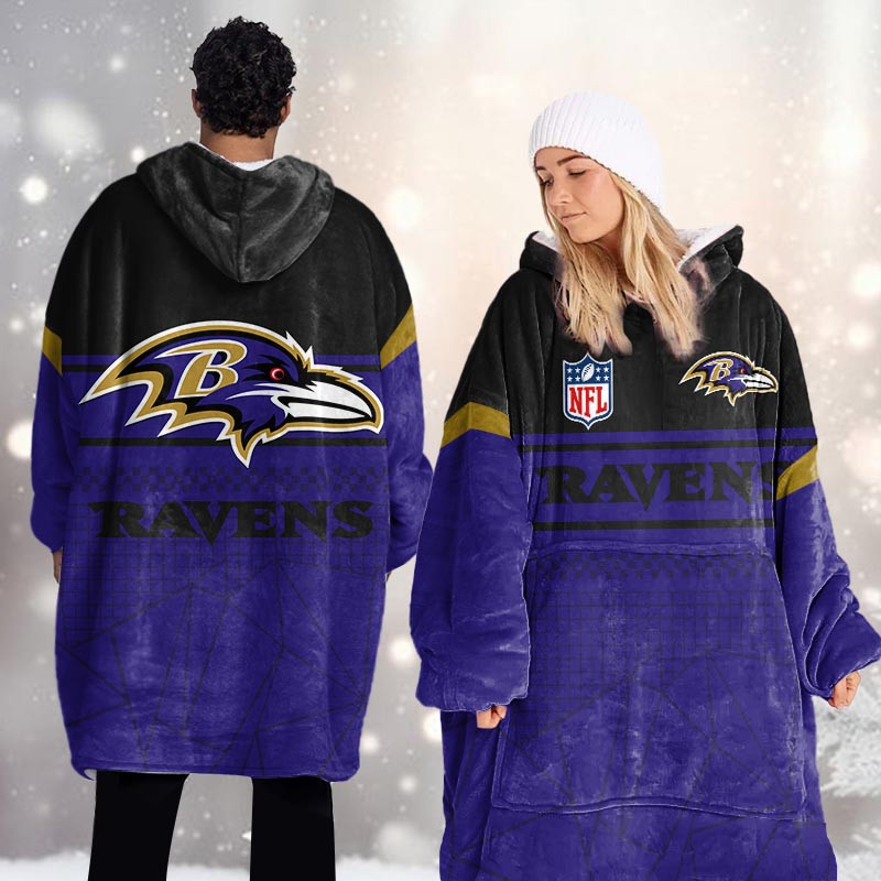 Baltimore Ravens Blanket Hoodie For Women