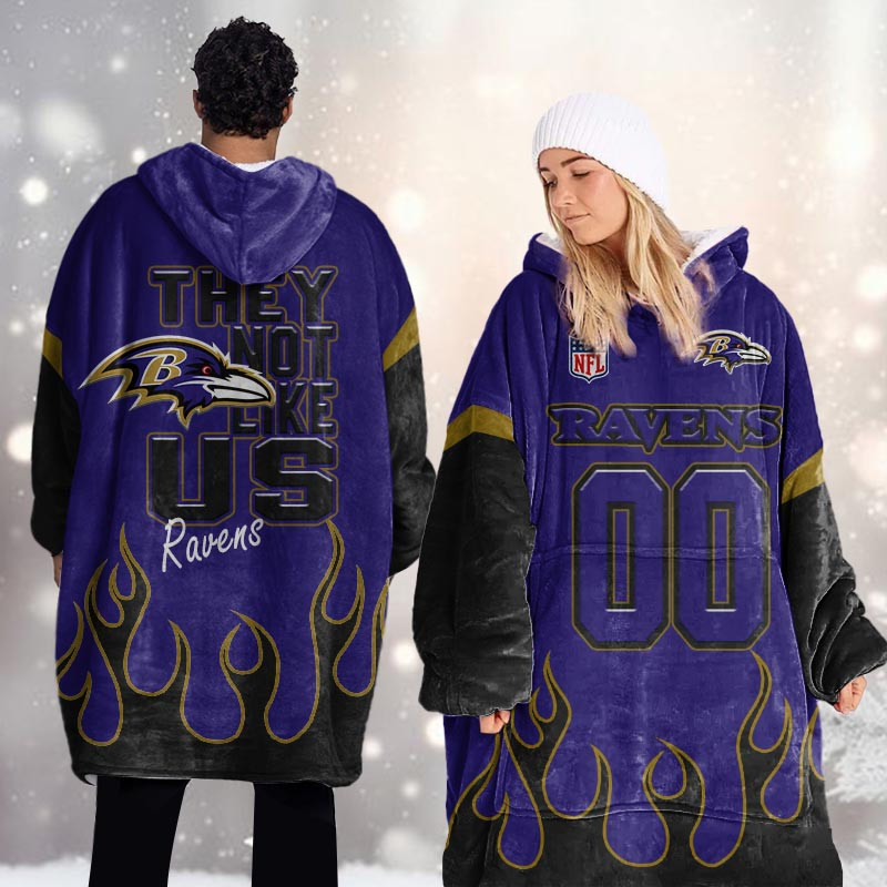 Baltimore Ravens Blanket Hoodie For Men