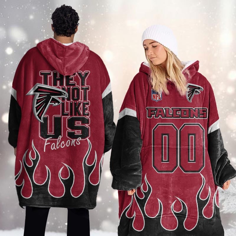 Atlanta Falcons Blanket Hoodie For Women