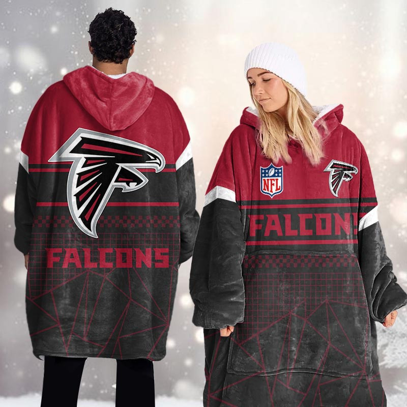 Atlanta Falcons Blanket Hoodie For Women