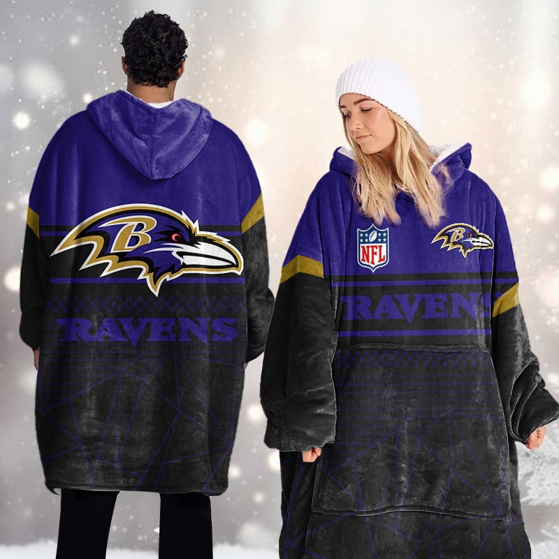 Baltimore Ravens Blanket Hoodie For Women
