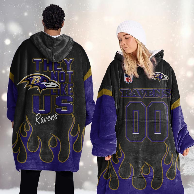 Baltimore Ravens Blanket Hoodie For Men