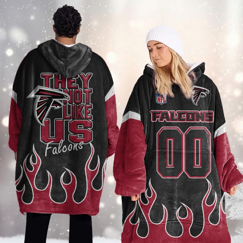 Atlanta Falcons Blanket Hoodie For Women