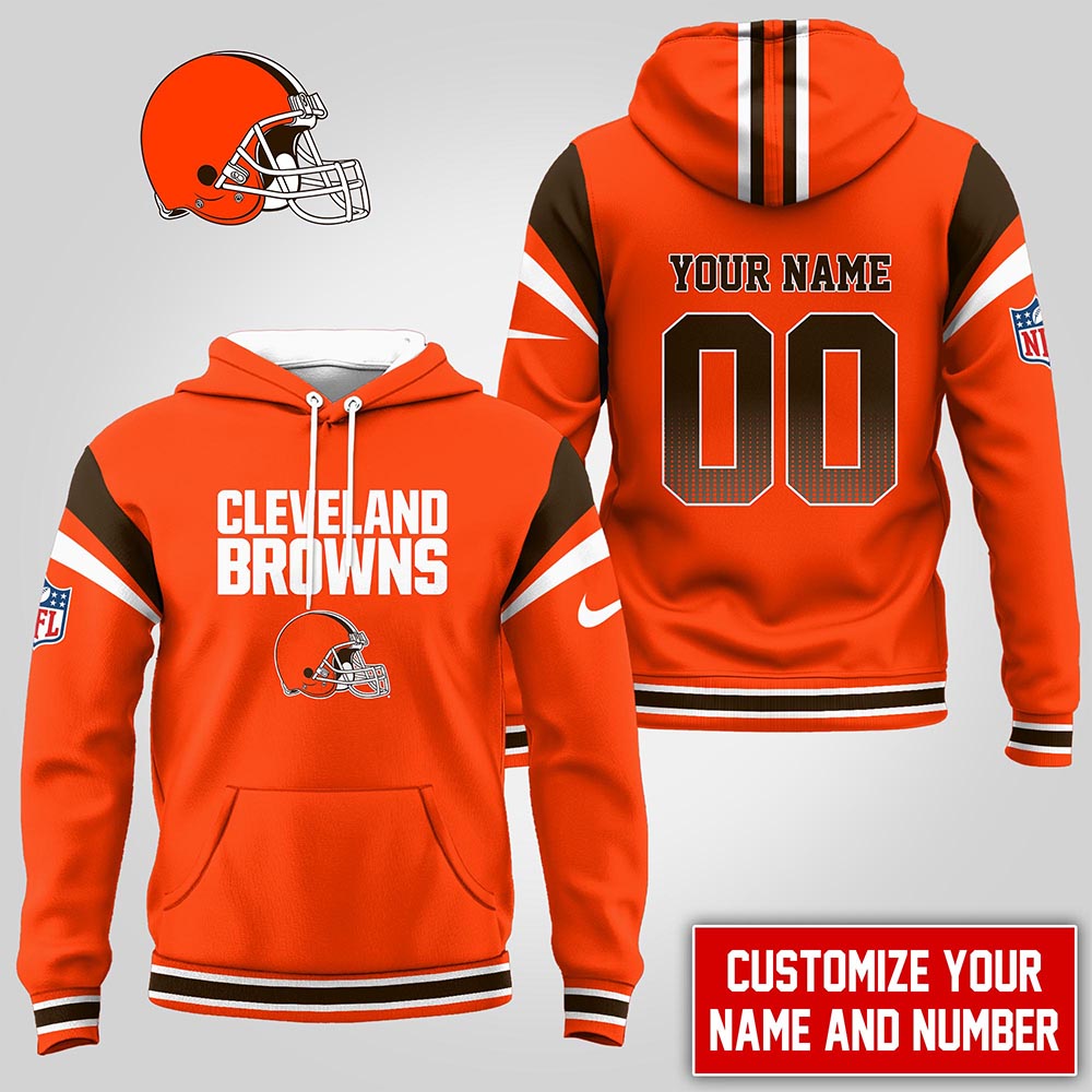 Cleveland Browns  Premium NFL Customized Hoodie Men
