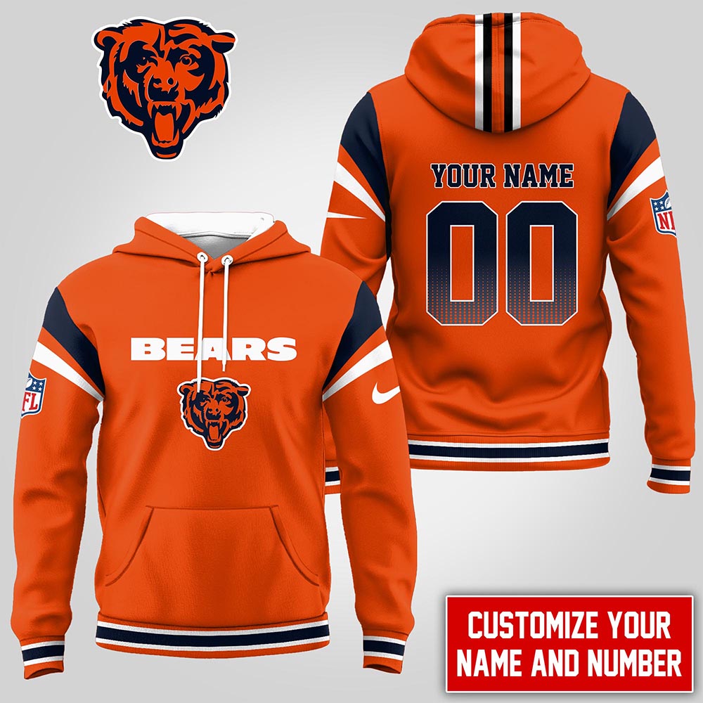 Chicago Bears  Premium NFL Customized Hoodie Men