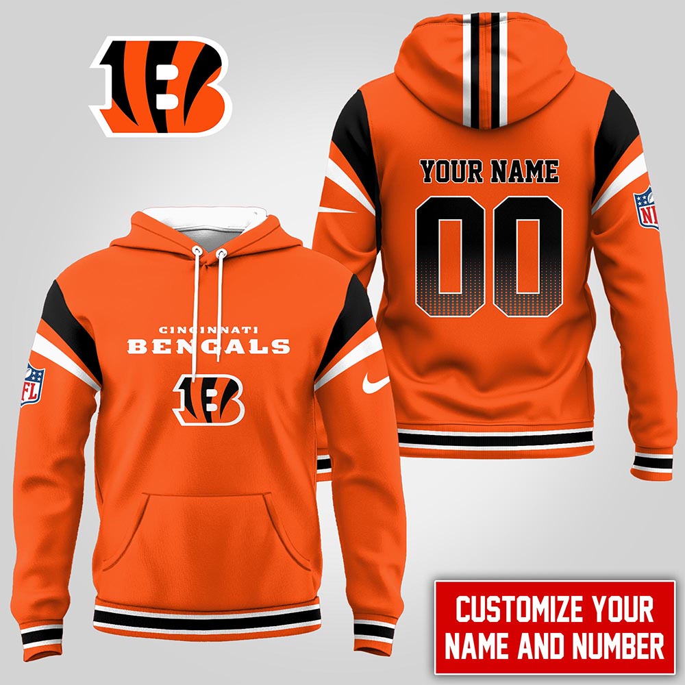 Cincinnati Bengals  Premium NFL Customized Hoodie Men