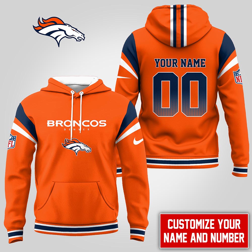 Denver Broncos  Premium NFL Customized Hoodie Men