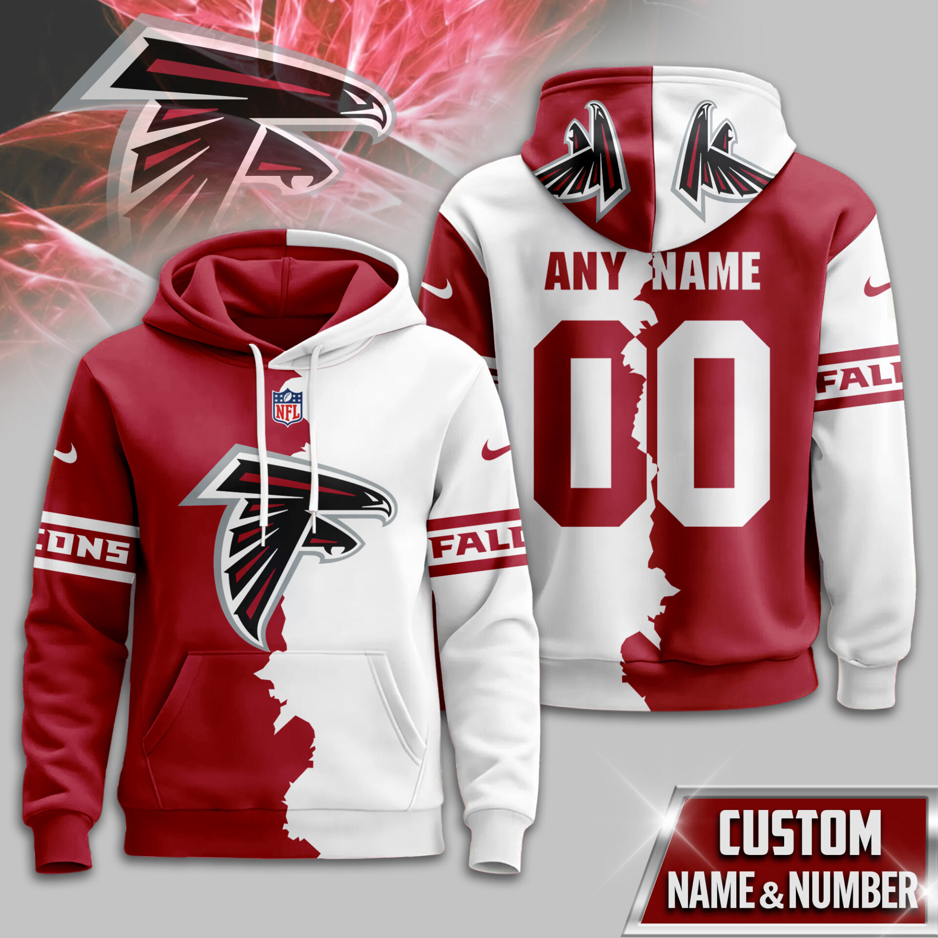 Atlanta Falcons  Premium Victory Split Hoodie For Women