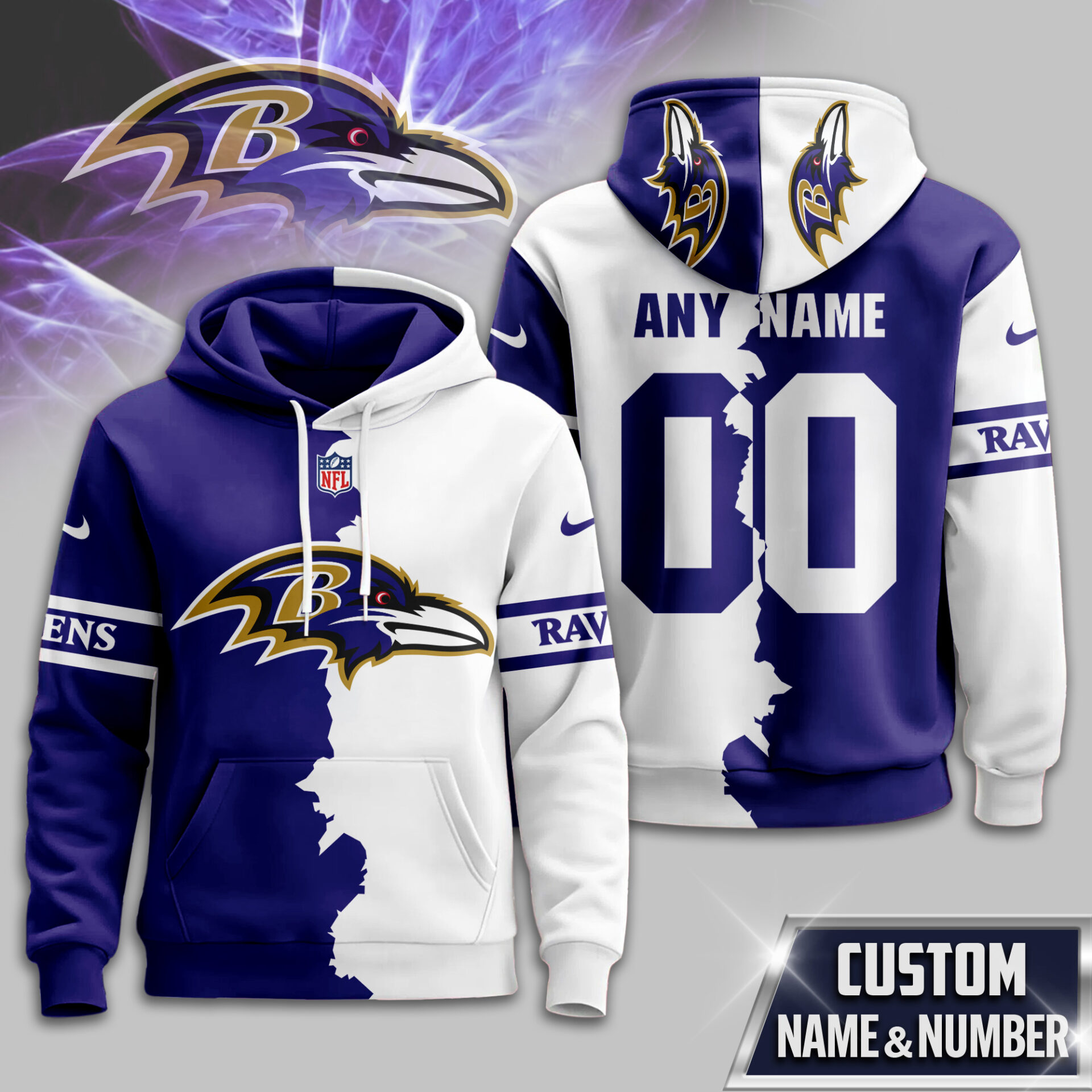 Baltimore Ravens  Premium Victory Split Hoodie For Women